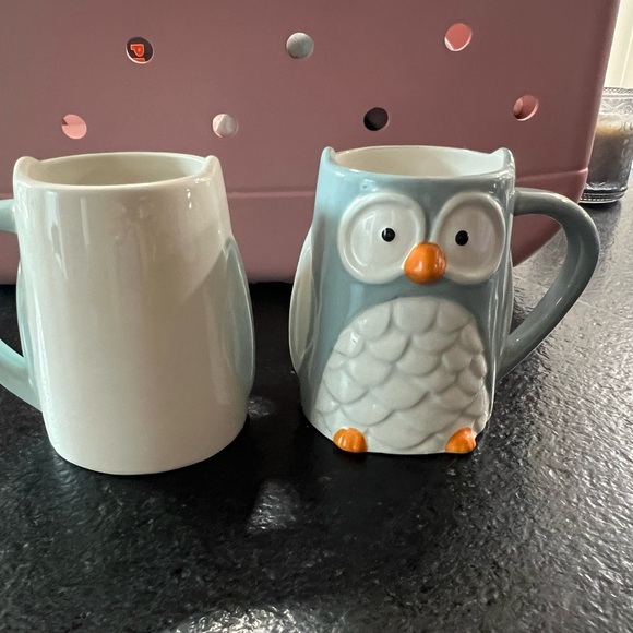 2 owl shaped mug Tag coffee cup set 14oz. - Picture 2 of 6
